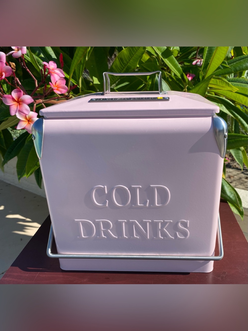 Pink Retro Permasteel Beverage Cooler